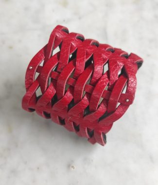 pulsera lazos cuero maison domecq